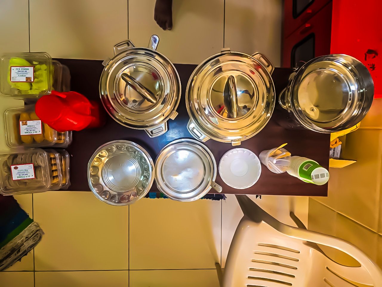 Stainless-steel food service utensils and containers — Dhanya Hospitals, Rajapalayam