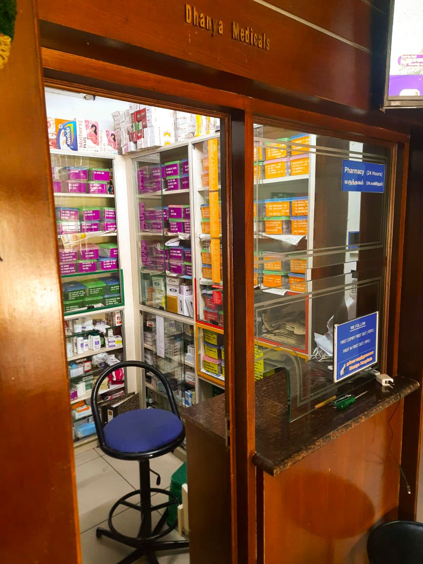 Pharmacy at Dhanya Hospitals