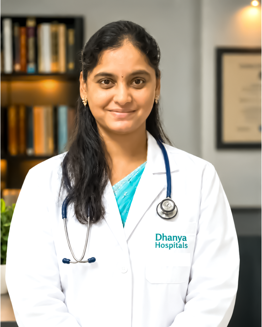 Dr. V. Sridhanya —” Neonatologist & Paediatrician, Dhanya Hospitals